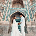 Aakriti Rana Instagram - Tag someone you would go here with ❤️ Samarkand, Uzbekistan is insanely beautiful. Do you know that Uzbekistan is one of the cheapest countries you can visit from India? Do you want me to make a budget reel on this? Let me know ❤️ #aakritirana #aakritiandrohan #uzbekistan #samarkand #registan #travelblogger #indiantravelblogger #travelphotography #reelsinstagram