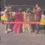 Aarohi Patel Instagram - Marshmallow challenge 😍 5 thi agad vadhi j na shakya , you also try this and tags us if you succeed 🤍