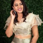 Aarthi Subash Instagram - 💚 Makeover: @saranyamakeupartistry Outfits: @ki.ruban.ra.j.s Hair do: @vanitha_makeover Photography: @sathyaphotography3 Jewels: @littlefingers_bridal_jewellery Chennai, India