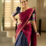 Aarthi Subash Instagram - swipe right💫 Artist - @aarthisubash_official Costumes - @ivalinmabia Photographer - @camerasenthil Makeup - @rajalakshmi_bridalmakeup Hair - @monisha_makeupartist Shoot Organized by @rrajeshananda #aarthisubash #halfsaree #indianoutfit #photoshoot #modelling #candidphotography #suntv #pandavarillam #southindianactress Chennai, India