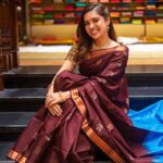 Aarthi Subash Instagram - Wedding season is here and I definitely had to go for some saree shopping, so of course, I chose Chennai's favourite Kancheepuram Varamahalakshmi Silks! I went to their new store, which recently got inaugurated in Pondy Bazaar, T. Nagar, and picked 3 beautiful and authentic Kanjivaram sarees. The first saree I picked is a tomato red-shaded Kanjivaram saree with big floral motifs on the whole body and a grey-shaded border with floral and leaves motifs. The second drape I chose is a burgundy and light blue-shaded saree, with big floral motifs on the burgundy body and a light blue Kanjivaram border. Lastly, I picked a plain dark red-coloured Kanjivaram saree which I paired it with a red checkered blouse. I'm in love with all the 3 drapes and the way they bring out the traditional side of mine! I've done my wedding shopping. Have you? If no, then you should definitely visit Kancheepuram Varamahalakshmi Silks store and check out their authentic Kanjivaram collection. After all, Kanjivaram atu Kancheepuram Varamahalakshmi Silks! #shopping #sareefashion #sareesofinstagram #sareeshopping #KanchiVMLSilks #Varamahalakshmisilks #Varamahalakshmi #TNagarVML #VMLTNagar #VMLChennai #VMLPondyBazaar #Kanchipattu #KanchipattuSarees #Kanjivaram #Kanjivaramsarees #weddingcollection #weddingsarees #wedding Chennai, India