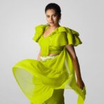 Aarthi Subash Instagram - 🔥 Outfit @dharaniofficialpage mua @makeover_by_andrea lens @james_koushik #aarthisubash #modelling #sareelove #sareestyling #designerblouses #photoshoot #sareephotoshoot Chennai, India