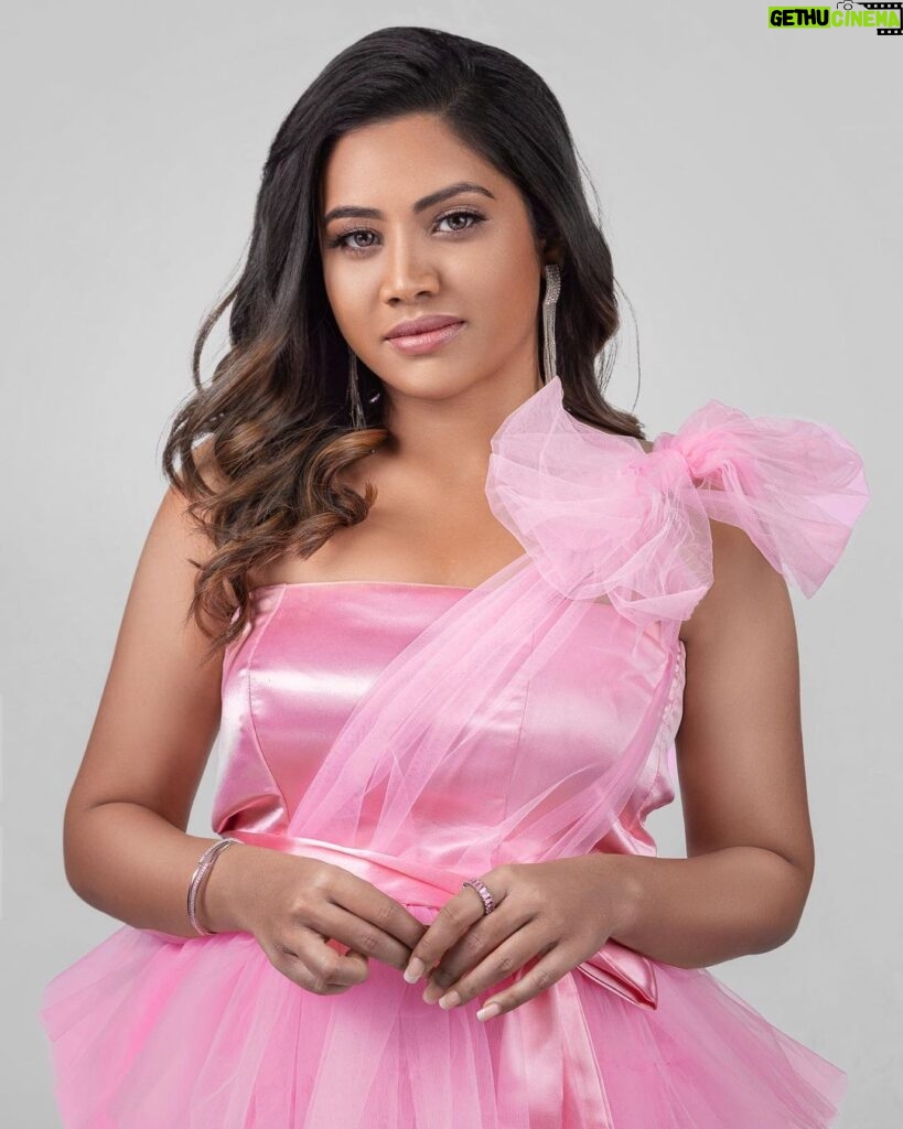 Aarthi Subash Instagram - Pink isn’t boring sometimes 🤌🏻💕 Outfit @dharaniofficialpage mua @makeover_by_andrea lens @james_koushik . #barbegirl #pinkdress #shortdress #photoshoot #designerdress #modelling #aarthisubash Chennai, India