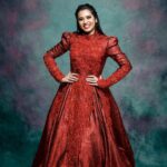 Aarthi Subash Instagram - ❤️‍🔥 Outfit @diademstore.in Make up & hairdo @smokey_makeupbar_ Click @dl.photography2018 #weddimggown #receptionfrocks #redfrock #aarthisubash #photoshoot Chennai, India