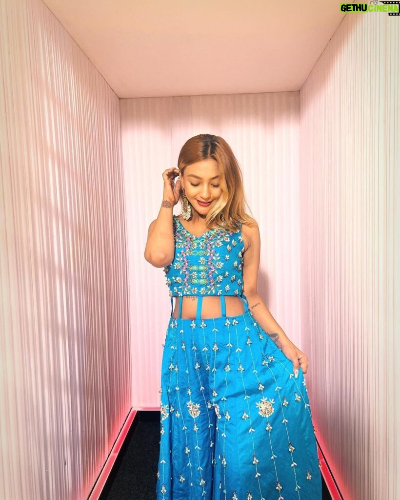 Aashika Bhatia Instagram - Dedicating this post to the best day ever💙 Outfit: @the_adhya_designer