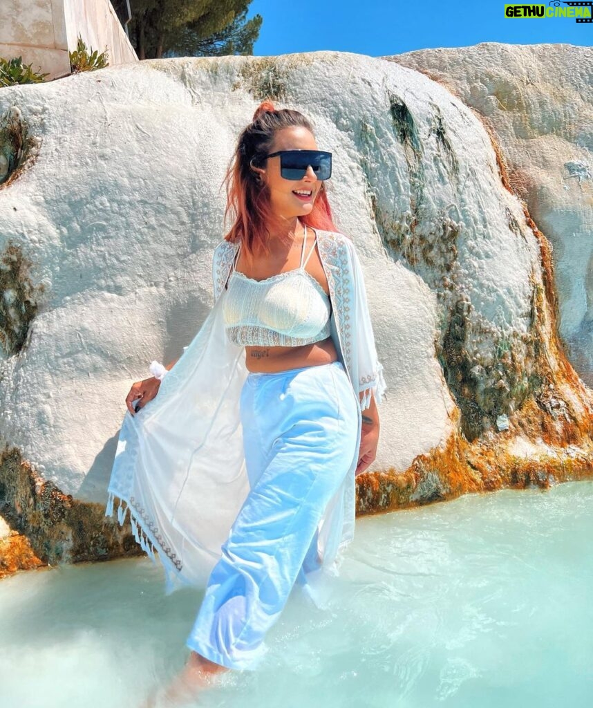 Aashika Bhatia Instagram - Merhaba♥️ Outfit: @tees_nd_more Pamukkale, Thermal Pools