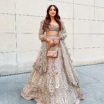 Aashna Shroff Instagram – Favourite time of the year and hands down my favourite lehenga too 🌟 @taruntahiliani