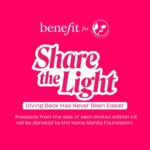 Aashna Shroff Instagram - The wait is over! Join us to #ShareTheLight ✨ 💖We believe feeling good is ALWAYS a good look. 💅 So if we’re ever asked, “Does beauty run deeper than the surface?” we pink out loud and exclaim yesss! 💞 And now, we're taking this philosophy beyond the beauty counter. For this, we’ve teamed up with @aashnashroff , to support the Myna Mahila Foundation. Fun fact: It’s our first-ever India-exclusive philanthropic festive campaign! @mynamahila is an Indian organization founded in 2015. Their mission is to empower women in urban slums to speak up, like the chatty Myna bird. For this initiative, we’ve created 3 exclusive bestseller savings kits for @sephora_india , @mynykaa, and @tirabeauty . These include bestsellers like the Benetint, BADgal Bang! Mascara, Precisely My Brow pencil, and the POREfessional primer, to name a few. Proceeds from the sales of each kit will be donated to the Myna Mahila Foundation; because the festive season has always been about giving back and sharing the light ✨ #BenefitIndia #ShareTheLight