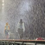Aashna Shroff Instagram - @diesel and @glennmartens brought the party to Milan Fashion Week! Glenn Martens took Diesel’s signature denim and made it artisanal, and when you top that off with florals, sheer dresses and a 150 foot long rain soaked runway and a rave that was open to the public, you’re left with an unforgettable night that defied the odds of both weather and fashion⚡️ @reliancebrandsltd @kari_raghav