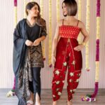 Aashna Shroff Instagram - @maya_unlimited and I got our festive looks ready with Myntra’s Big Fashion Festival, have you? 🎉🎊 @maya_unlimited graces the occasion in an exquisite Floral Embroidered Top paired with Dhoti Pants, a masterpiece from @houseofmasaba, available on @myntra🌹 Get her look using product ID - 21016000. I'm elegantly adorned in a Foil Print Kurta combined with Dhoti Pants & Dupatta, all courtesy of Sangria on @myntra✨ Shop my ensemble with product ID - 23307286. Get shopping at Myntra’s Big Fashion Festival - LIVE NOW - for the latest trending fashion, international brands, festive selections, and much more, at 50% to 90% off🎉🛒 #MyntraBIGFashionFestival #DressUpWithMyntra #DressUpSeason #MyntraBFF2023 #MyntraBFFisLIVE #MayaForMyntra #Maya #MyntraBFFfestivetrendspotlight23 #ad