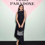 Aashna Shroff Instagram - Embracing our paradoxes w @pradabeauty #PradaParadoxe 🖤 #PradaBeauty #collab
