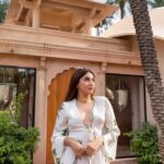 Aashna Shroff Instagram - In the words of @amanbagh, Sahiba Aashna welcomes you to her beautiful room for the next 3 days 🤍 wearing @nikasha_official #Amanbagh #TheSpiritOfAman #AmanWellness #AmanFoodie #AmanAdventure #hosted