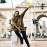 Aashna Shroff Instagram - Ciao Milano! 🇮🇹 Kickstarting Milan Fashion Week with @onitsukatigerindia @onitsukatigerofficial for their SS24 show!⚡️ #OnitsukaTiger #OnitsukaTigerIndia #ad #MFW #SS24 Milan, Italy