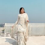 Aashna Shroff Instagram - My kinda winter whites ❄️ wearing @seemagujraldesign and I’m a little obsessed with how beautiful every piece she creates is 🤍