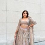 Aashna Shroff Instagram - Favourite time of the year and hands down my favourite lehenga too 🌟 @taruntahiliani
