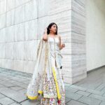 Aashna Shroff Instagram – @sukritiandaakritiofficial making me wonder why I haven’t worn a sharara in so long 💛🩷🩵