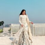 Aashna Shroff Instagram - My kinda winter whites ❄️ wearing @seemagujraldesign and I’m a little obsessed with how beautiful every piece she creates is 🤍
