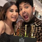 Aashna Shroff Instagram - For #TheElleList night, where I bagged a winner 😉 always proud of you and all that you do @armaanmalik 🖤 Styled by @malvika_tater Wearing @rohitgandhirahulkhanna Jewellery @anayah_jewellery Shot by @assd_khan
