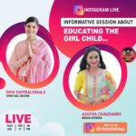 Aastha Chaudhary Instagram - Join us today at 4pm #girlchildeducation #devichitralekhaji #gausevadham #aasthachaudhary @celeb.connex.official @gausevadham_hospital @captain.vineet