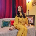 Aastha Chaudhary Instagram - Choose to shine ✨️ #believeinmagic #sparkle #yellow Mumbai, Maharashtra