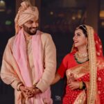 Aastha Chaudhary Instagram - In the light of Love, Faith & Blessings, We decided to unite forever. 25-04-2022 💖🧿✨ Aastha & Aditya Photography- @arrt_photos MUA- @skincoach_ishanagra Styled by - @shrishtijetli Jewellery - @sbj.jewellery Aditya's outfit - @ankurarora_bespoketailoring #newbeginnings #justmarried #gratitude #blessed #aasthachaudhary @wedeilicious @wedmegood @weddingz.in @indianweddings @wed.vows Hotel Kanha Shyam , Allahabad