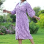 Aastha Chaudhary Instagram – Purple hues, conscious views 💜♻️
Dm to shop 
Shipping worldwide 🌏 

#Aavisa #ConsciousFashion #shirtdress #madeinindia #zerowaste