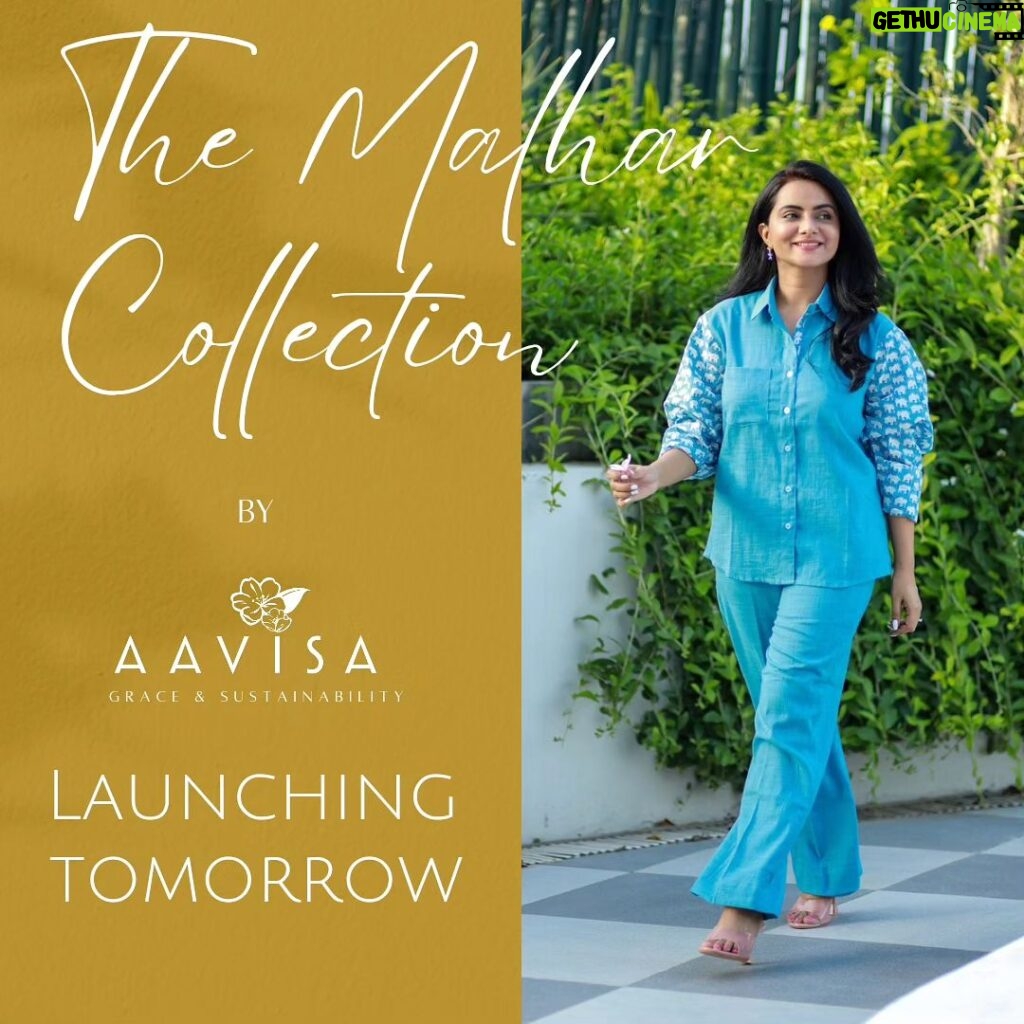 Aastha Chaudhary Instagram - Introducing Aavisa's debut collection "Malhar" - inspired by the colors of rainy season 🌸🌧 Discover the beauty of conscious fashion & join us on this journey towards a more stylish and sustainable future. #Aavisa #DebutCollection #ConsciousFashion #Empowerment #Sustainability