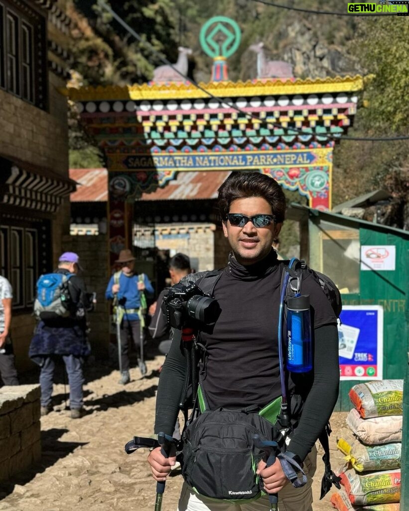 Abijeet Duddala Instagram - A walk in nature, here I come 🏔️🚶🏻‍♂️ #mteverest #nepal #everestbasecamp #sagarmatha #nationalpark Sagarmatha National Park ,World Heritage Site