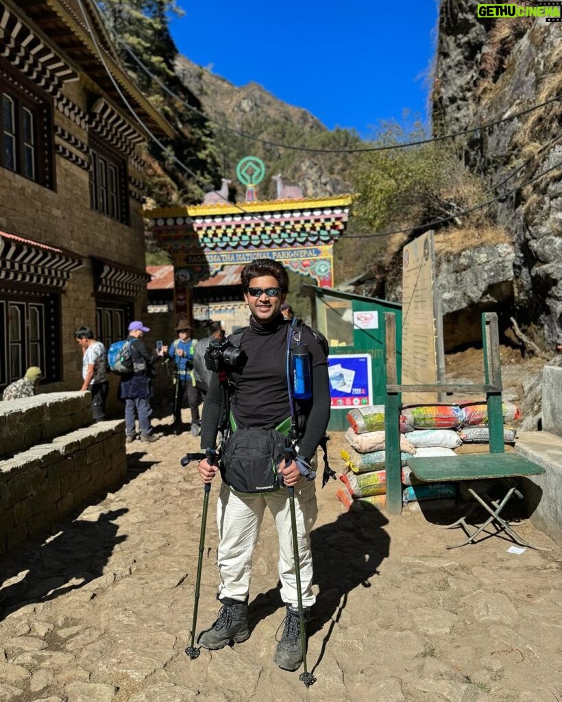 Abijeet Duddala Instagram - A walk in nature, here I come 🏔️🚶🏻‍♂️ #mteverest #nepal #everestbasecamp #sagarmatha #nationalpark Sagarmatha National Park ,World Heritage Site