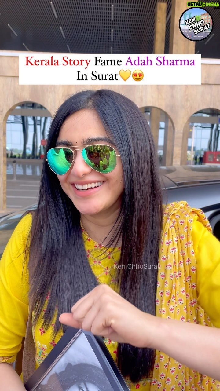 Adah Sharma Instagram - Adah Sharma In Surat!💛🤩 “Abhi Tak Only Kem Chho Ataa Hai…”😍❤️ . , , #surat #adahsharma #keralastory #thekeralastory #actress #suratairport Surat, Gujarat