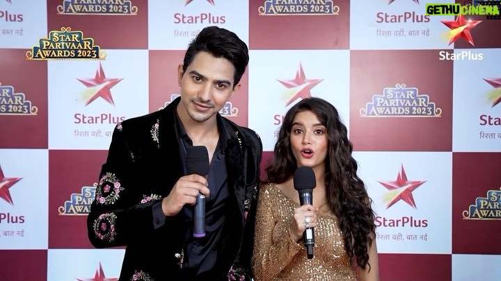 Adrija Addy Roy Instagram - Iss Ravivaar sabke ghar mein bikhrenge manoranjan ke rang, Star Parivaar ke sang! ✨ Dekhiyega zaroor, #StarParivaarAwards2023, iss Ravivaar, shaam 7 baje, StarPlus aur Disney+ Hotstar par. @adrija_roy_official @saiketanrao @heypriyanshi._ @therohitchandel @nehasolankioffl