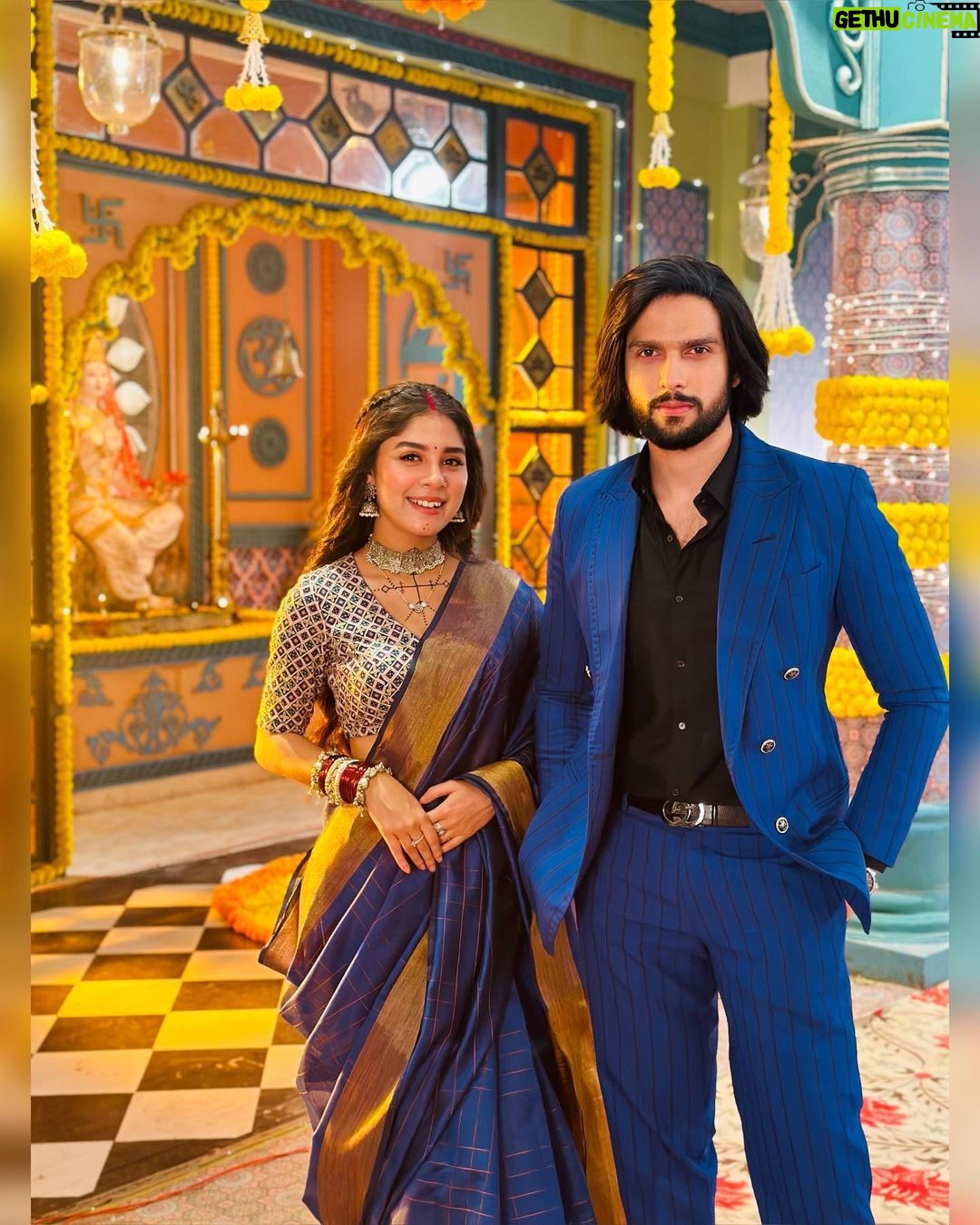Adrija Addy Roy Instagram - Imlie & Agasthya ✨ Keep watching #imlie ,Everyday at #8_30pm only pn @starplus . . . . . . . . . . . . . #imlie3 #adrijaroy #imlie #starplus #photooftheday #instapost #instagood #instadaily #instalove #instalike #insta #instagram . Film City, Goregaon