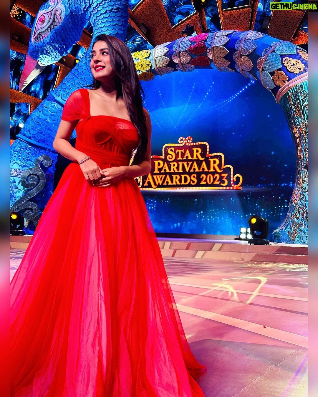 Adrija Addy Roy Instagram - It’s an auspicious occasion for me……….❤️🌟❤️ #Star_Parivaar_Awards_2023 ✨ 1st Oct, sharp 7pm only on @starplus . . . . . . . . . . #imlie #adrijaroy #starparivaarawards2023 #1st #year #redcarpet #shoot #photooftheday #staytuned #instapic #instagood #instalove #instalike #instadaily #insta #instagram . Mumbai, Maharashtra