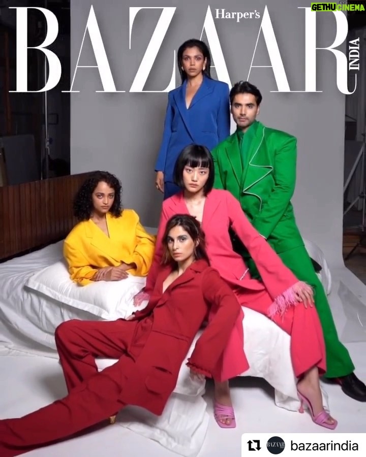 Aisha Ahmed Instagram - My first ever print cover that happens to be with none other than @bazaarindia with the talented and stunning bunch of actors!! AAAAAAAAA 🥹♥️✨ This will always be special, the Harper’s team has been nothing but the best! 🫶🏼 . #Repost @bazaarindia ・・・ Meet the rising stars of the OTT universe... Bazaar India’s digital coverstars Shriya Pilgaonkar (@shriya.pilgaonkar), Andrea Kevichüsa (@andreakevichusa), Anjali Sivaraman (@anjalisivaraman), Aisha Ahmed (@aisharahmed), and Ishwak Singh (@ishwaksingh) have made their presence felt across OTT platforms, time and again. ⠀ In an exclusive conversation with Bazaar India for the Cinema Issue, our coverstars open up about the best acting advice they’ve ever received, their role models in the film industry, and more. Head to the link in bio to read the full feature... Harper’s Bazaar India’s 14th anniversary issue is out on stands. Editor: Nandini Bhalla (@nandinibhalla) Videographer: Ratnakar Films and Photos (@ratnakarphotography) Video Editor: Sanyam Purohit (@sanyampurohit) Styling: Shaurya Athley (@shauryaathley) Interviews: Meghna Sharma (@sharmameghna) Hair & Make-up: Pratiksha Nair (@_pratikshanair_) Fashion Assistants: Aprajita Puri (@aprajitapuri), Janvhi Jaiswal (@janvhijaiswal) Production: Studio Little Dumpling (@studiolittledumpling) On Shriya: Spectre Blue Co-ord Set, Torqadorn (@torqadorn); Gold Atom Studs and Sabi Ring, both Radhika Agrawal Jewels (@radhikaagrawalstudio) On Andrea: Pink blazer and flared trousers, both ANI Clothing (@aniclothing.in) On Anjali: Primal Extreme Scream Suit, Anju Monga (@anjumongaofficial) On Aisha: Nina Suit, été (@ete_india) blue suit by @siddartha_tytler On Ishwak: Midori Jacket and pants, and Tombo Shirt, all Two Point Two (@twopointtwostudio) . . . . . #BazaarIndia #BazaarIndiaCover #ShriyaPilgaonkar #AndreaKevichüsa #AnjaliSivaraman #AishaAhmed #IshwakSingh