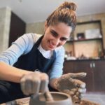 Aisha Ahmed Instagram – .
Range of emotions through this one pottery session, I made a jewellery pot/bowl. I think.
Tip- cut your nails short before pottery, don’t be lyk me 🫣🤝