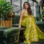 Aishwarya Dutta Instagram - 💛💛💛💛💛💛💛 🦋🦋🦋🦋🦋🦋🦋 Aishwarya dutta collaboration @sarvatva.chennai, a fresh and exciting hand-picked saree and salwar brand, has just launched and is already making waves in the fashion industry. With its exclusive range of handloom sarees and exquisite salwars, it’s taking the saree game to a whole new level. These fabrics are not just trendy but also one-of-a-kind and original, with a perfect blend of tradition and trend. Each saree is crafted with intricate details and a luxurious touch, made by skilled artisans who have honed their craft over generations. From bold, vibrant hues to subtle, understated elegance, Sarvatava has something for everyone. Whether you're looking for a saree for a special occasion or just want to add some glamour to your everyday wardrobe, they have got you covered. What makes me love them even more is that with every purchase, you're not only acquiring a beautiful piece of fabric but also supporting a community of women weavers and their entrepreneurial aspirations. So why settle for ordinary when you can have extraordinary? Embrace the beauty and grace of our traditional clothing with Sarvatava, and experience the magic of a saree like never before. Visit their profile to check out their amazing collection of sarees and DM them your order! @sarvatva.chennai