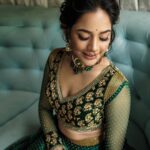 Aishwarya Dutta Instagram - Happy Diwali 🪔🪔🪔🪔🪔🪔🪔 Make over by - @vijiknr Wearing- @nirali_design_house Jewellery- @bronzerbridaljewellery Shot by - @g3_photography