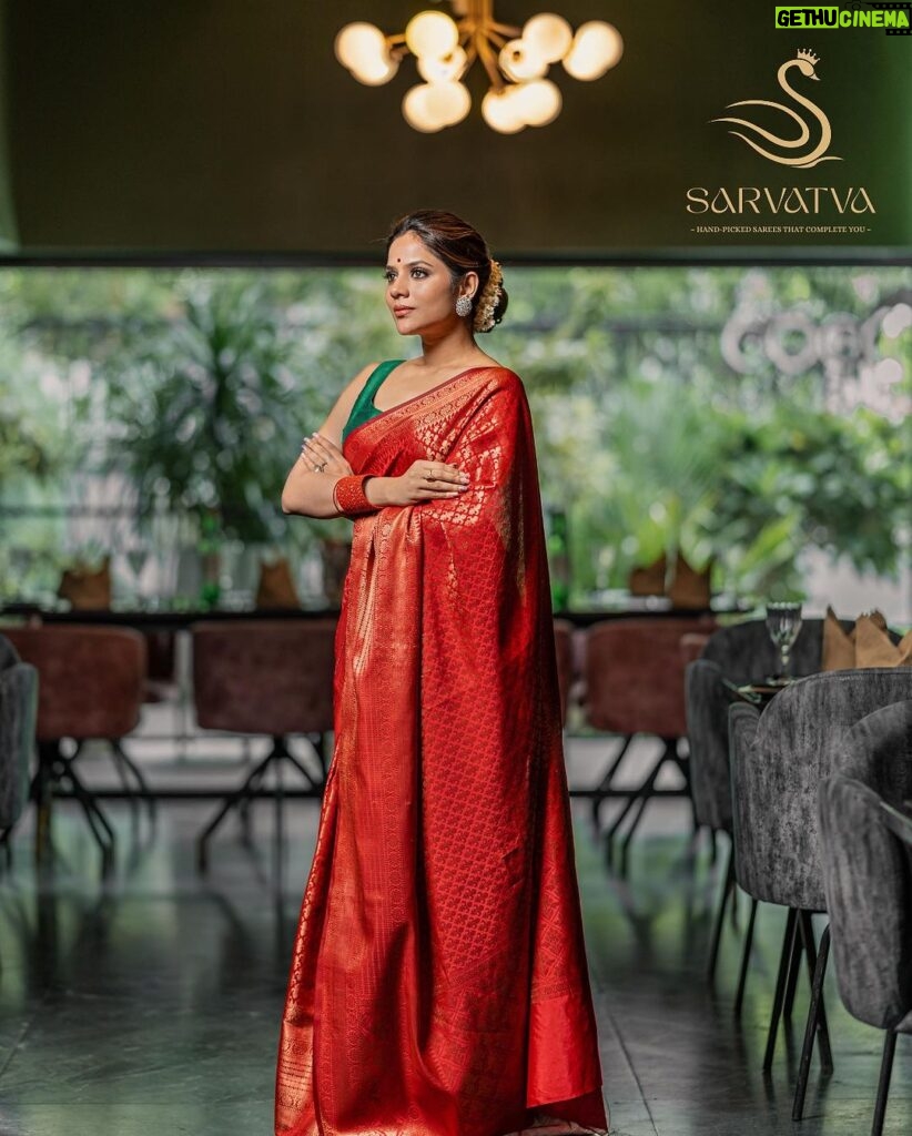 Aishwarya Dutta Instagram - ❤️❤️❤️❤️🦋🦋🦋🦋🦋 @sarvatva.chennai, a fresh and exciting hand-picked saree and salwar brand, has just launched and is already making waves in the fashion industry. With its exclusive range of handloom sarees and exquisite salwars, it’s taking the saree game to a whole new level. These fabrics are not just trendy but also one-of-a-kind and original, with a perfect blend of tradition and trend. Each saree is crafted with intricate details and a luxurious touch, made by skilled artisans who have honed their craft over generations. From bold, vibrant hues to subtle, understated elegance, Sarvatava has something for everyone. Whether you're looking for a saree for a special occasion or just want to add some glamour to your everyday wardrobe, they have got you covered. What makes me love them even more is that with every purchase, you're not only acquiring a beautiful piece of fabric but also supporting a community of women weavers and their entrepreneurial aspirations. So why settle for ordinary when you can have extraordinary? Embrace the beauty and grace of our traditional clothing with Sarvatava, and experience the magic of a saree like never before. Visit their profile to check out their amazing collection of sarees and DM them your order! @sarvatva.chennai