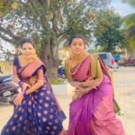 Aishwarya Pisse Instagram – #instatrending #rakammaremix #shootgap #festiveday #shootingfun #sundariserial #udayaserial #udayachannel @bhavyapoojary_official
