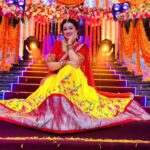 Aishwarya Pisse Instagram - Sometimes all u need is a little splash of colours in ur life and also in ur appearance🌈 Outfit: @kowshiki_couture Hyderabad