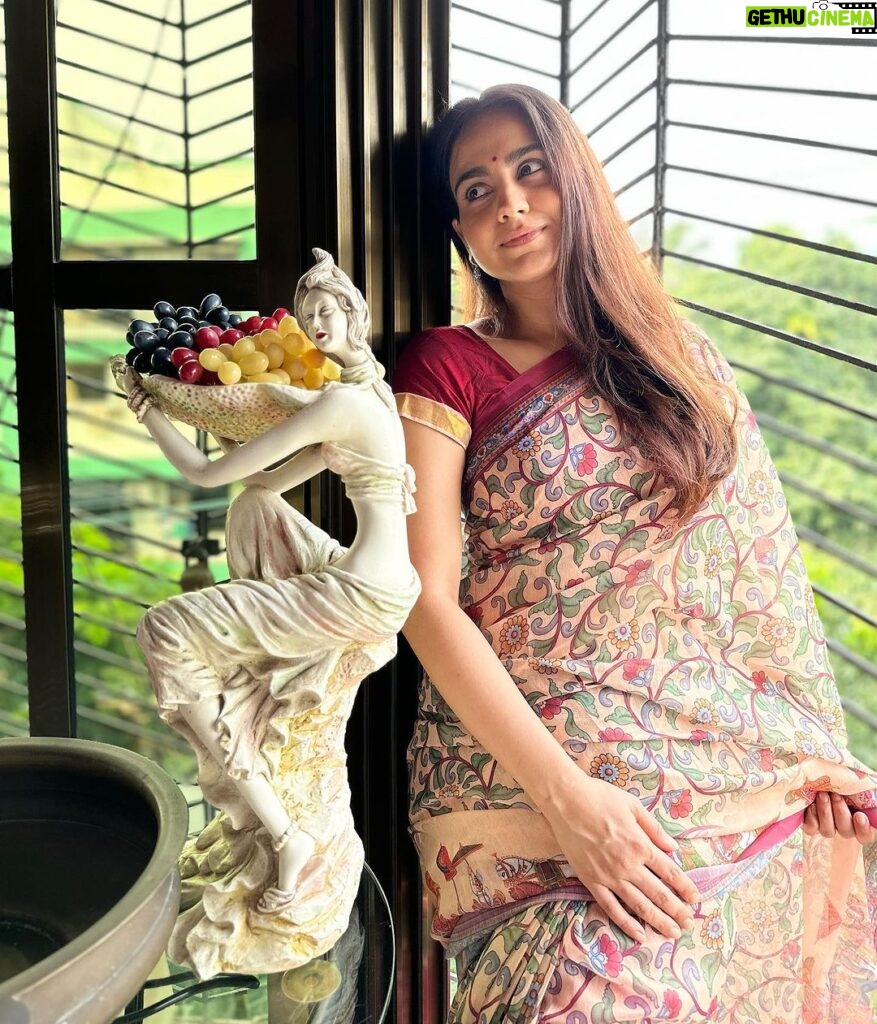 Aksha Pardasany Instagram - Pooh bani Parvati ❤️ #saree #indian