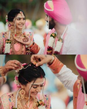 Akshata Sonawane Instagram - From the lush landscapes of the South to the vibrant traditions of Maharashtra, their love story transcended boundaries. In the heartwarming saga of Vishnu and a Akshata, every chapter is written in the ink of love, diversity, and a promise to cherish each other's roots. Together, they embark on a journey where love has no boundaries, promising each other a world full of happiest and joy for a forever🧿💌#lovebeyondboundaries 

Hitched together: @akshatasonawane and @i_cavalry 
Mua: @pujathakkar_mua
Location: @pushpvatikaresort
.
.
.
#love #alwaysandforever #southmeetsnorth #southmeetsmaharashtra #epiclove #lovestory #weddingphotography #weddingvibes #weddingscenes #maharashtrianwedding #fyp #fypage #fy #explorepage #explore #exploremore #samjagdaleproductions #imagestudios #marriage