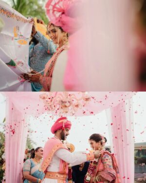 Akshata Sonawane Instagram - From the lush landscapes of the South to the vibrant traditions of Maharashtra, their love story transcended boundaries. In the heartwarming saga of Vishnu and a Akshata, every chapter is written in the ink of love, diversity, and a promise to cherish each other's roots. Together, they embark on a journey where love has no boundaries, promising each other a world full of happiest and joy for a forever🧿💌#lovebeyondboundaries 

Hitched together: @akshatasonawane and @i_cavalry 
Mua: @pujathakkar_mua
Location: @pushpvatikaresort
.
.
.
#love #alwaysandforever #southmeetsnorth #southmeetsmaharashtra #epiclove #lovestory #weddingphotography #weddingvibes #weddingscenes #maharashtrianwedding #fyp #fypage #fy #explorepage #explore #exploremore #samjagdaleproductions #imagestudios #marriage