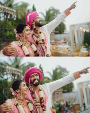 Akshata Sonawane Instagram - From the lush landscapes of the South to the vibrant traditions of Maharashtra, their love story transcended boundaries. In the heartwarming saga of Vishnu and a Akshata, every chapter is written in the ink of love, diversity, and a promise to cherish each other's roots. Together, they embark on a journey where love has no boundaries, promising each other a world full of happiest and joy for a forever🧿💌#lovebeyondboundaries 

Hitched together: @akshatasonawane and @i_cavalry 
Mua: @pujathakkar_mua
Location: @pushpvatikaresort
.
.
.
#love #alwaysandforever #southmeetsnorth #southmeetsmaharashtra #epiclove #lovestory #weddingphotography #weddingvibes #weddingscenes #maharashtrianwedding #fyp #fypage #fy #explorepage #explore #exploremore #samjagdaleproductions #imagestudios #marriage