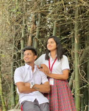 Akshatha Ajit Instagram - As fondly labelled by our insta fam , it’s a “ CUTIE PIE x CUTIE PIE” edition ❤️😂

Just thinking about how fun, humorous, cute, naughty but also reliable both of them are! ❤️Two morattu singles lending their help for their friends’ love knowing or unknowingly ! 😂And the signatures, Vasanth’s “Doood” or winks😉 and Stella’s “B” or Ummm🙁” !

Remember Vasanth pulling her legs about her culinary skills and her dusting it off exhibiting typical Stellsssss behaviour 😂 or when Vasanth was in his full-on padips mode being tense about the exams and the ever cool Stella “Viboodhi adichifying “ him 😂❤️ ? Ofcourse you do😎🧚🏻‍♂️

Too many memories & We’re More Happy as a Team working together and Entertaining you guys ! ❤️🫂🧚🏻‍♂️ 

Love,
Stella & Vasanth 🫶🏻
AKSHU & KS ❤️