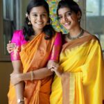 Akshatha Ajit Instagram - Heart to heart, constant sisters❤️ . Captured by @shot.ssup @tejavenkateshoffl @deepuuofficial @_.preethiga 🤍