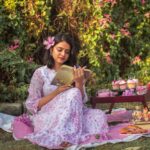 Akshatha Ajit Instagram - Pink loves us💕 . For @polagoclothing 💕 With @akshathaa_ajit 💕 . #polagoclothing #dress #pink #picnic #akshathaajit #summerdress #spring #floraldress #picnicshoot #_stillsandshots_photography_ Chennai, India