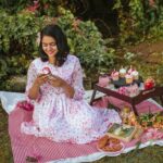 Akshatha Ajit Instagram - Pink loves us💕 . For @polagoclothing 💕 With @akshathaa_ajit 💕 . #polagoclothing #dress #pink #picnic #akshathaajit #summerdress #spring #floraldress #picnicshoot #_stillsandshots_photography_ Chennai, India