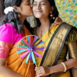 Akshatha Ajit Instagram - Best bloopers from thiruvizha scene 🤣🤣 totally unexpected @akshathaa_ajit Nandhini with her cute ambi Our beloved ambi 🤣🤍 evlo cute ah iruka mudiyadhu 😘🤍 #reels #reelsinstagram #trending #jokes #instagood #instgram #teja #tejavenkatesh Chennai, India