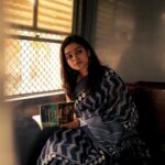 Akshatha Ajit Instagram – She sat by the window, lost in a novel, the rhythmic motion of the air gazing her auburn hair. She was able to feel the whispering sound of the untold stories in the journey, each glance revealed a universe of emotions.The train, an anthology of fleeting moments, carried its cargo of dreams and realities. The Train Tales… to it’s destination.
.
📸 @hariz_comrade 🤍